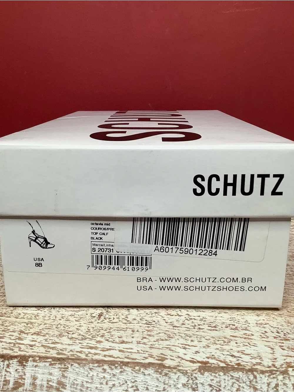 SCHUTZ Octavia Black Leather Knotted Strappy 3” Stiletto Sandals
